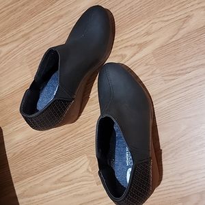 Dr Scholl's Black Harlow Wedge Booties Memory Foam Coolfit  Sz 8